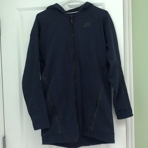 Nike oversized zip-up hoodie